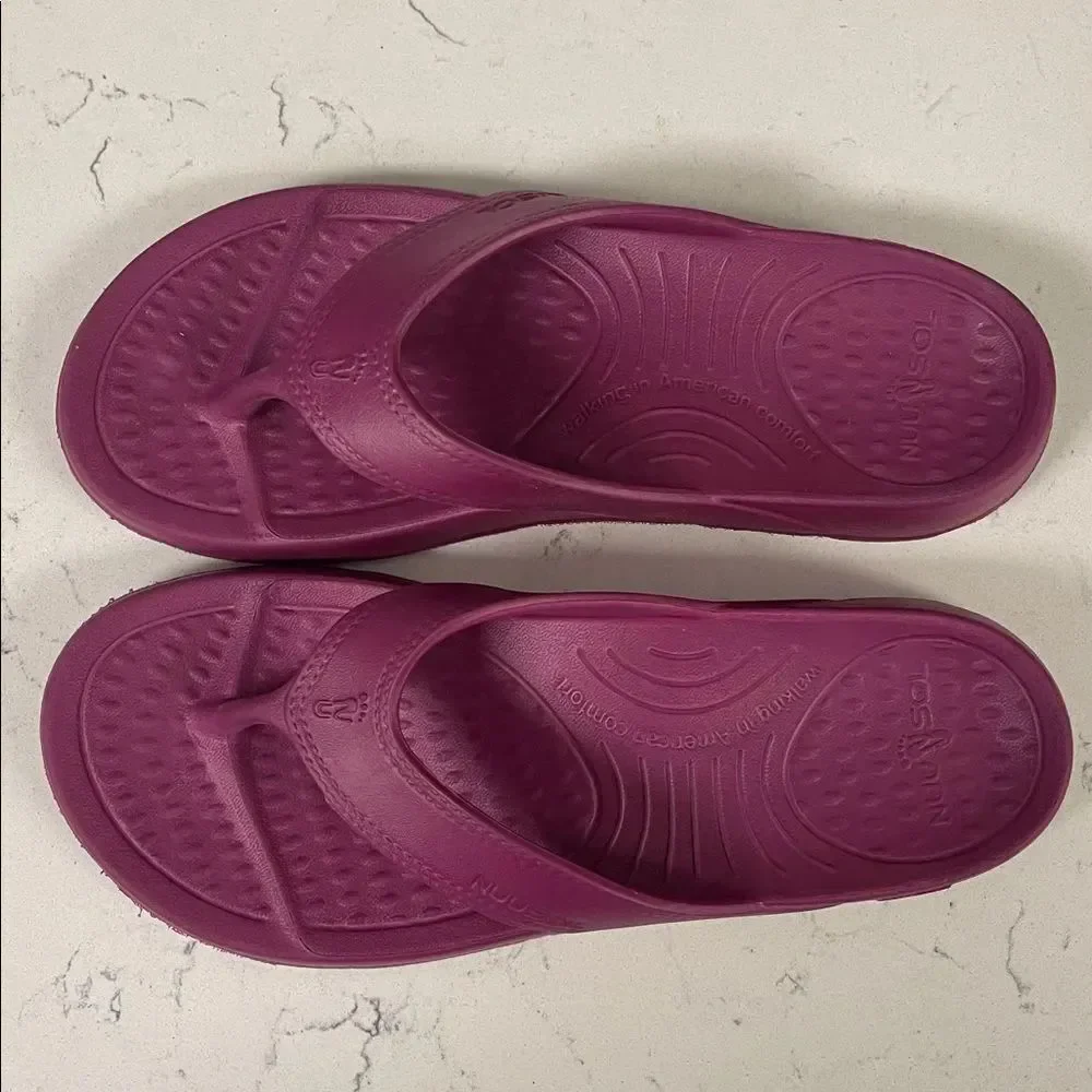 NUUSOL WOMEN'S CASCADE RECOVERY FLIP FLOP Size 8 CA-Dusty Rose ?